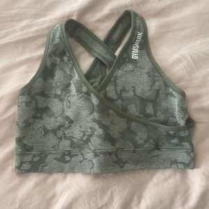 Camo gymshark sports bra